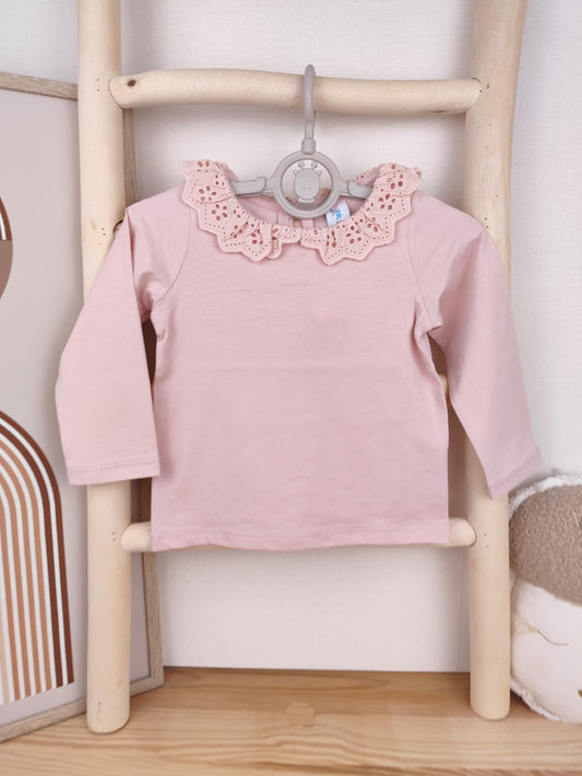 Topomini Langarmshirt - Rüschen - Größe 74