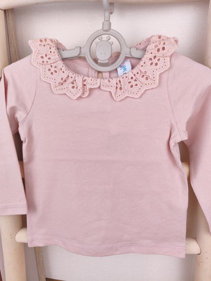 Topomini Langarmshirt - Rüschen - Größe 74