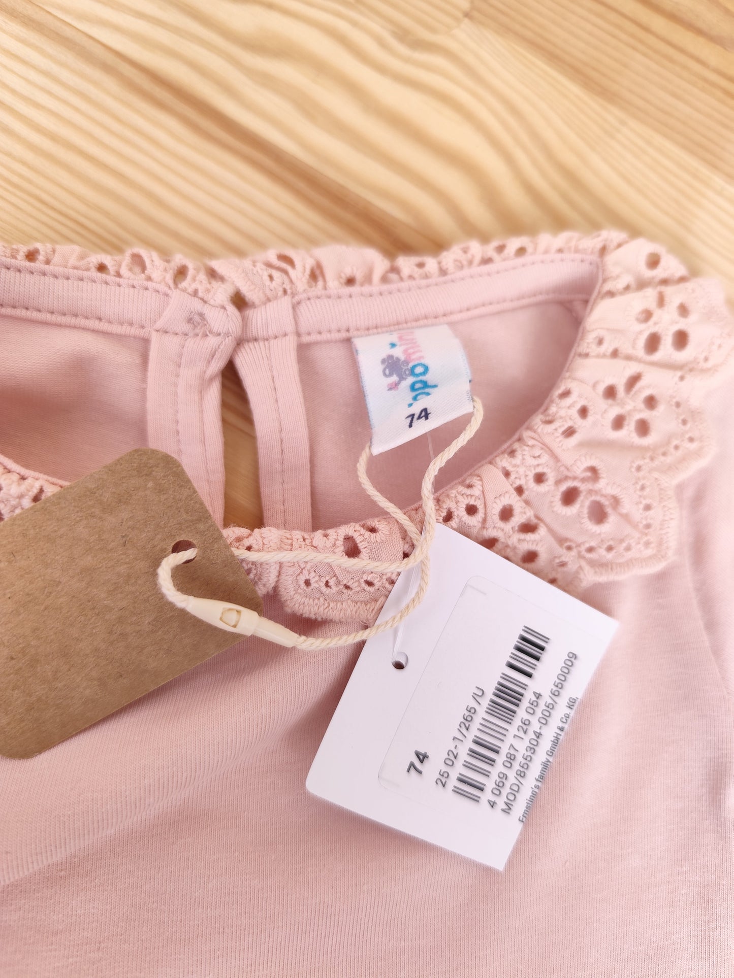 Topomini Langarmshirt - Rüschen - Größe 74