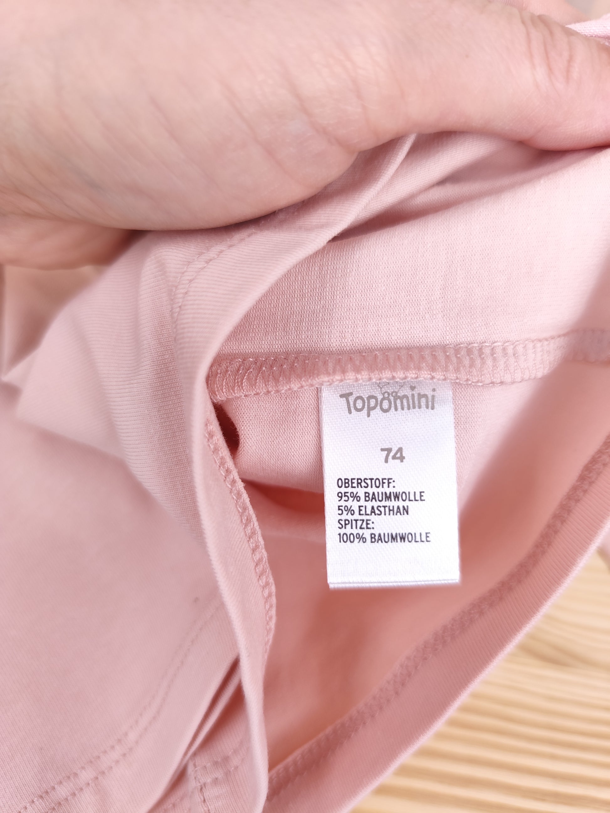 Topomini Langarmshirt - Rüschen - Größe 74