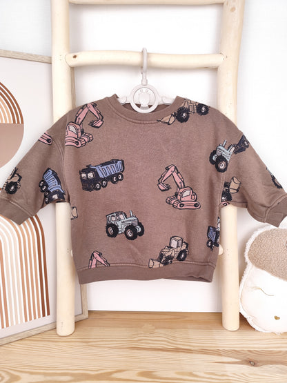 Next Pullover - Baustellenfahrzeuge - Größe 80 (B-Ware)