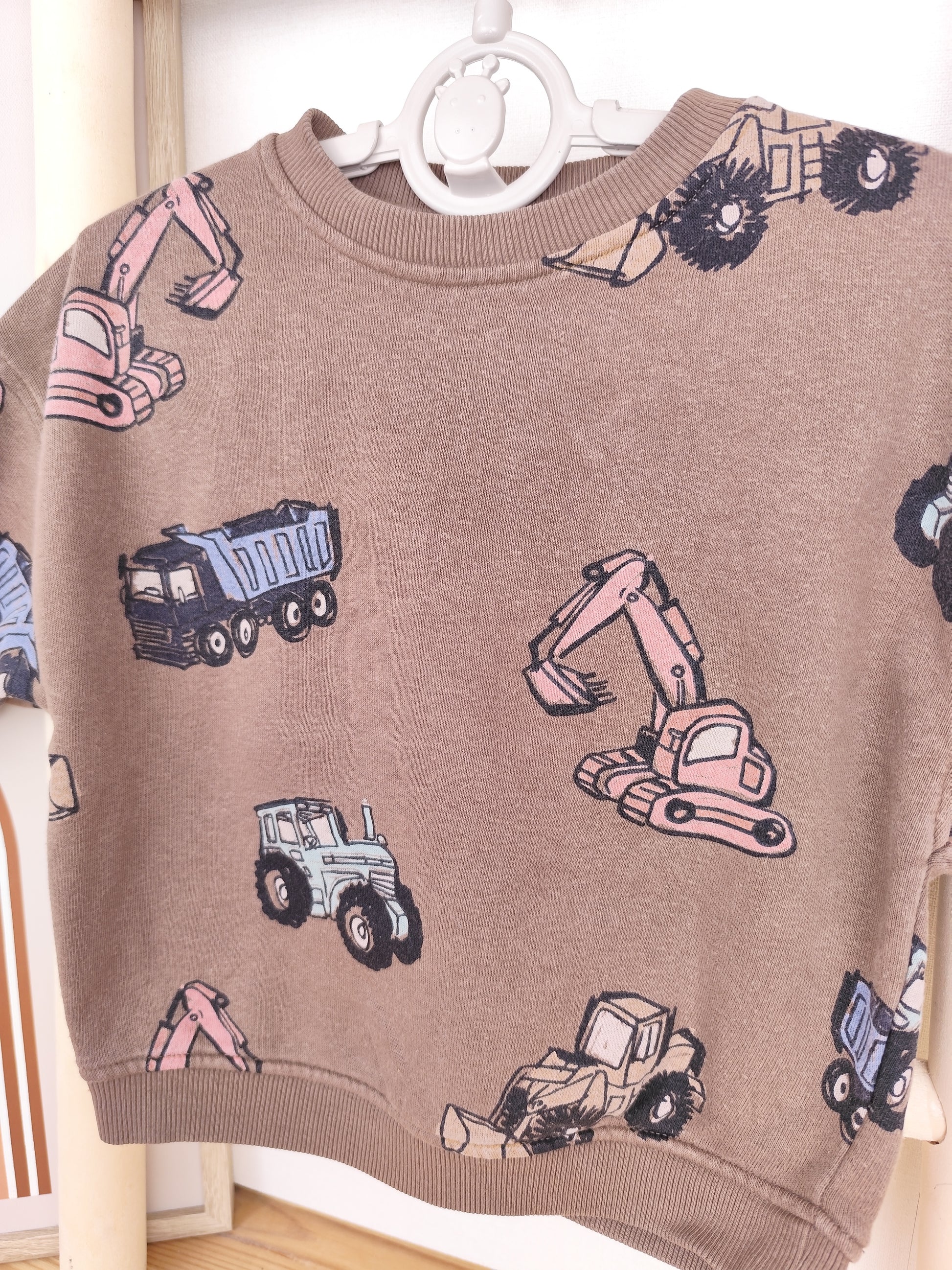 Next Pullover - Baustellenfahrzeuge - Größe 80 (B-Ware)
