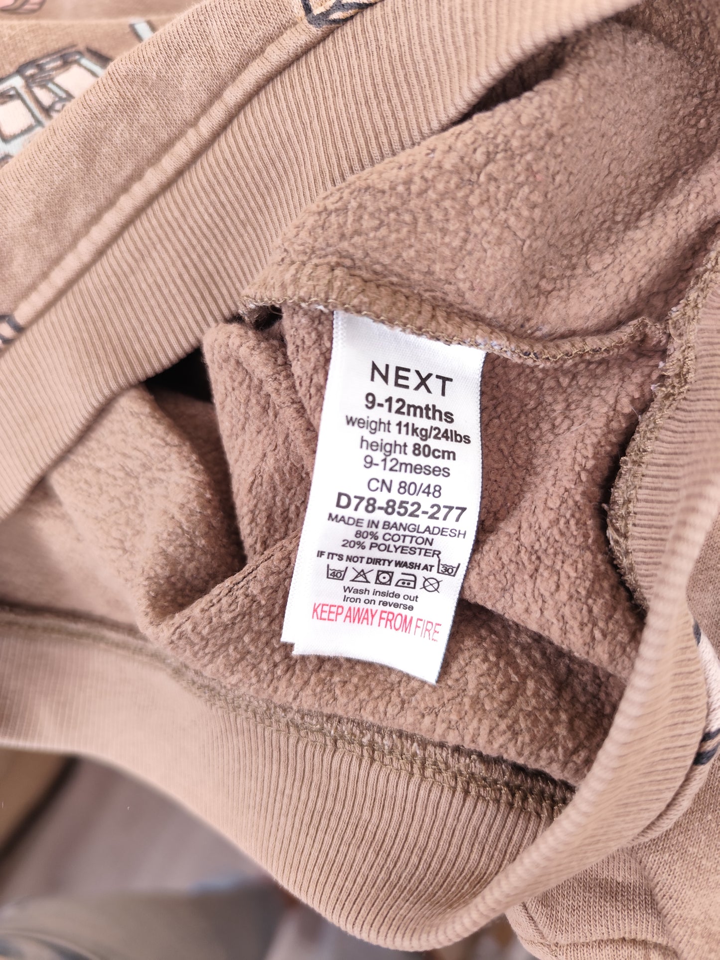 Next Pullover - Baustellenfahrzeuge - Größe 80 (B-Ware)
