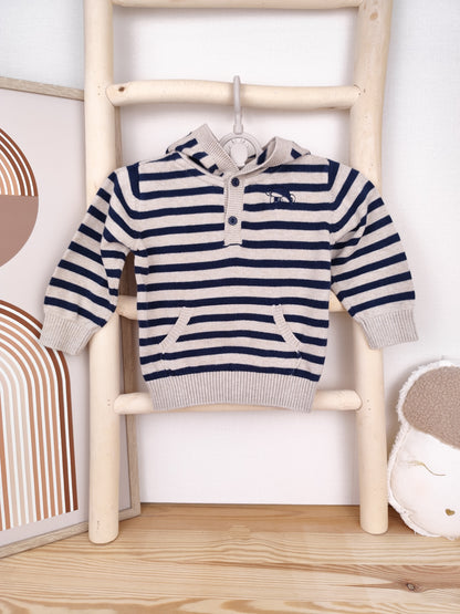 Dopodopo Pullover - gestreift - Größe 74