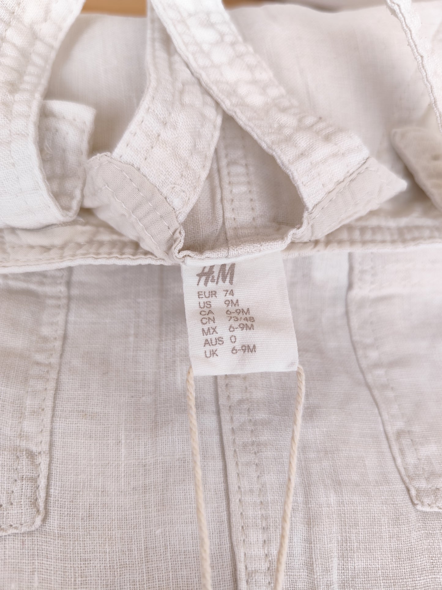 H&M Latzhose - Leinen - Größe 74