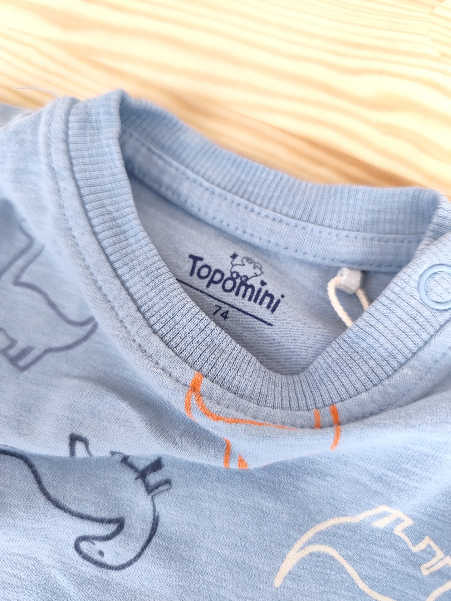 Topomini Langarmshirt - Dino - Größe 74