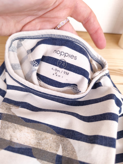 Noppies Langarmshirt - gestreift - Größe 74 (B-Ware)