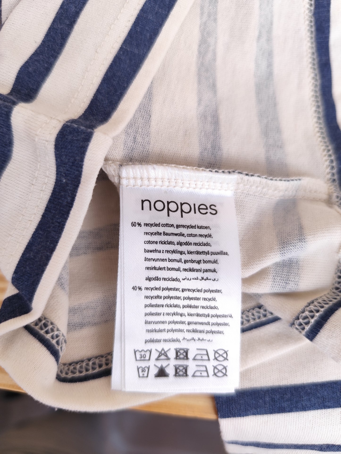 Noppies Langarmshirt - gestreift - Größe 74 (B-Ware)