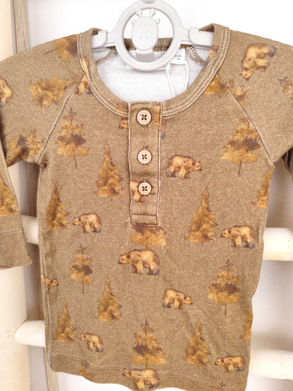 Lil'Atelier Langarmshirt - Bär - Größe 74