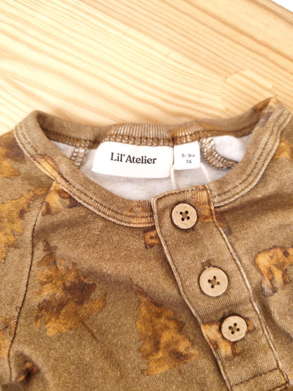 Lil'Atelier Langarmshirt - Bär - Größe 74