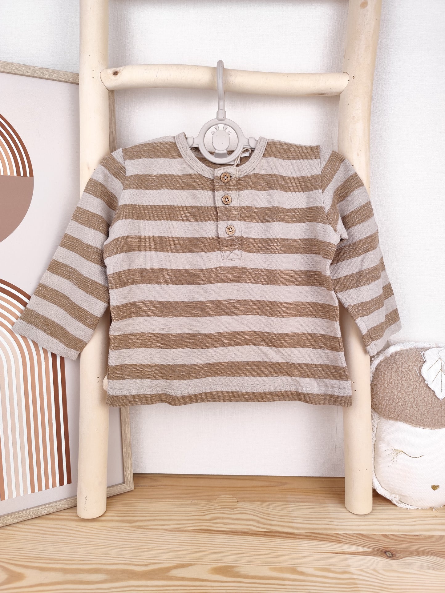 Lil'Atelier Langarmshirt - gestreift - Größe 80