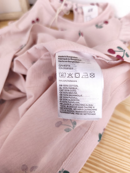 H&M Kleid - Kirschen - Größe 80