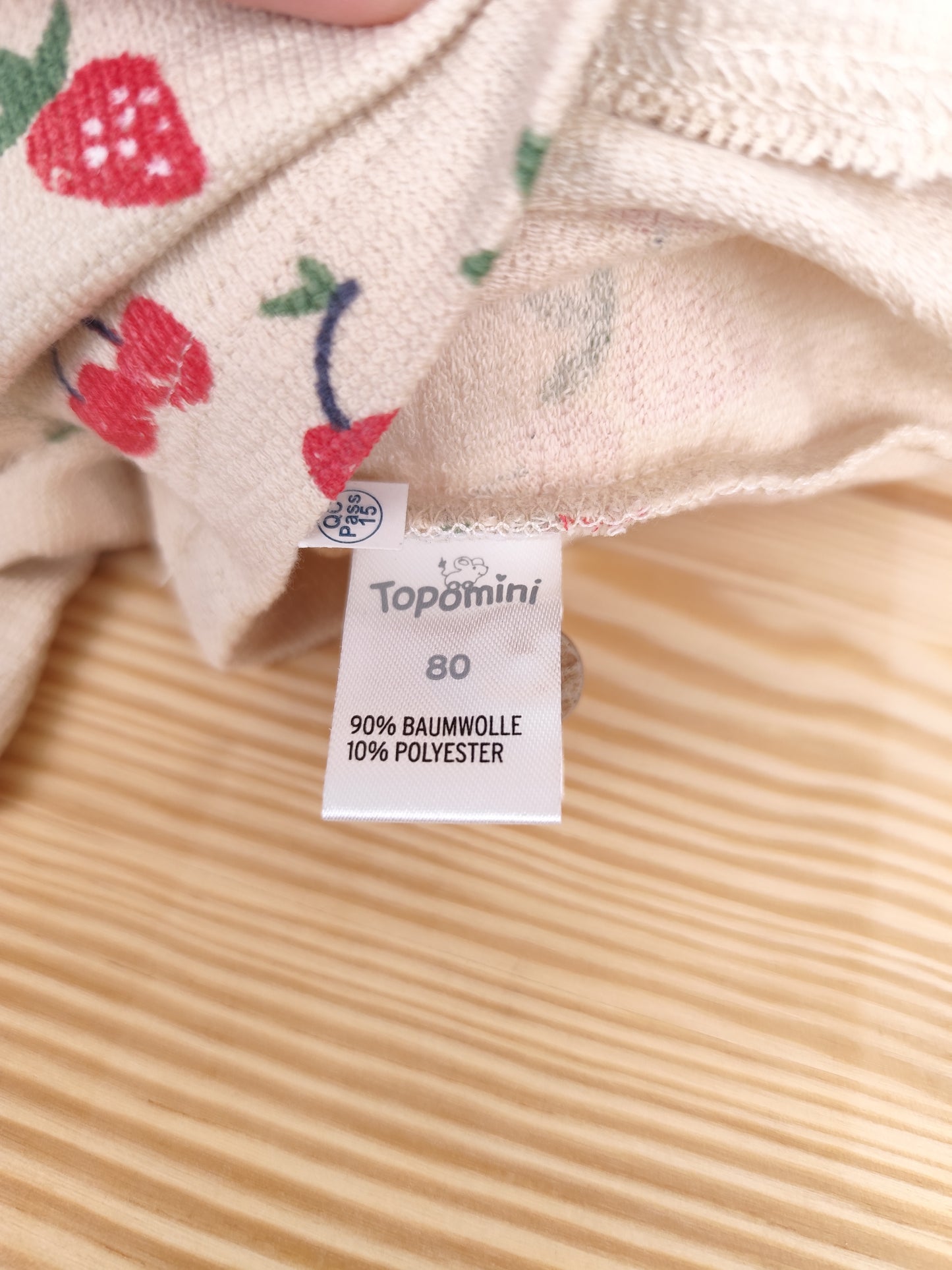 Topomini Jumpsuit - Erdbeeren - Größe 80