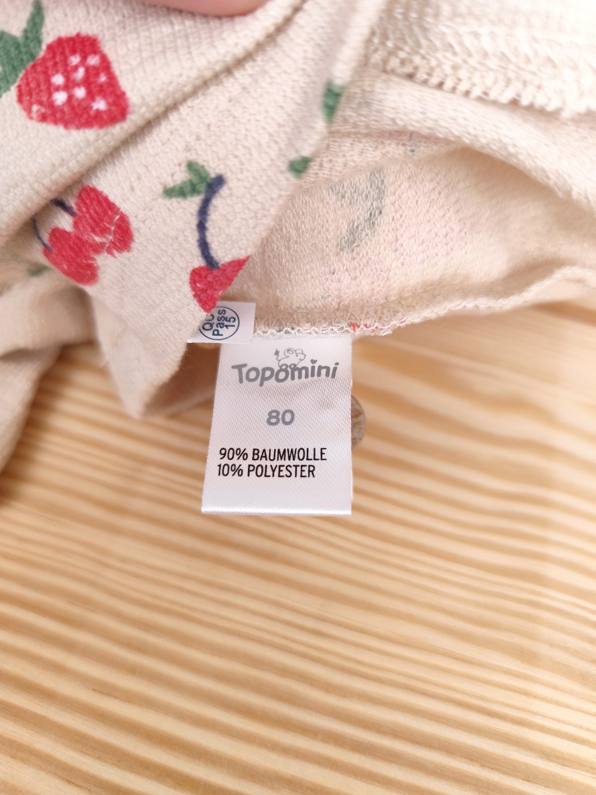 Topomini Jumpsuit - Erdbeeren - Größe 80