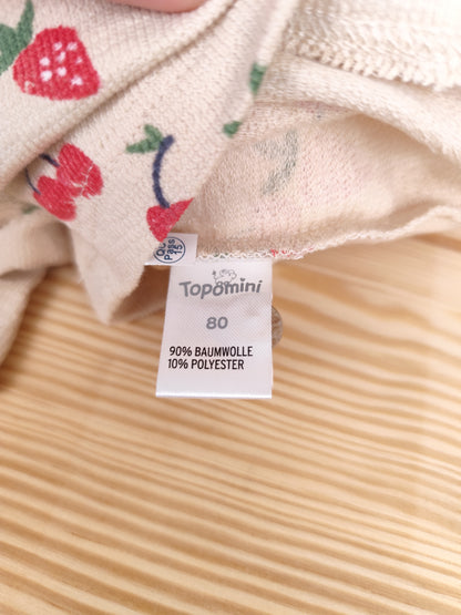 Topomini Jumpsuit - Erdbeeren - Größe 80