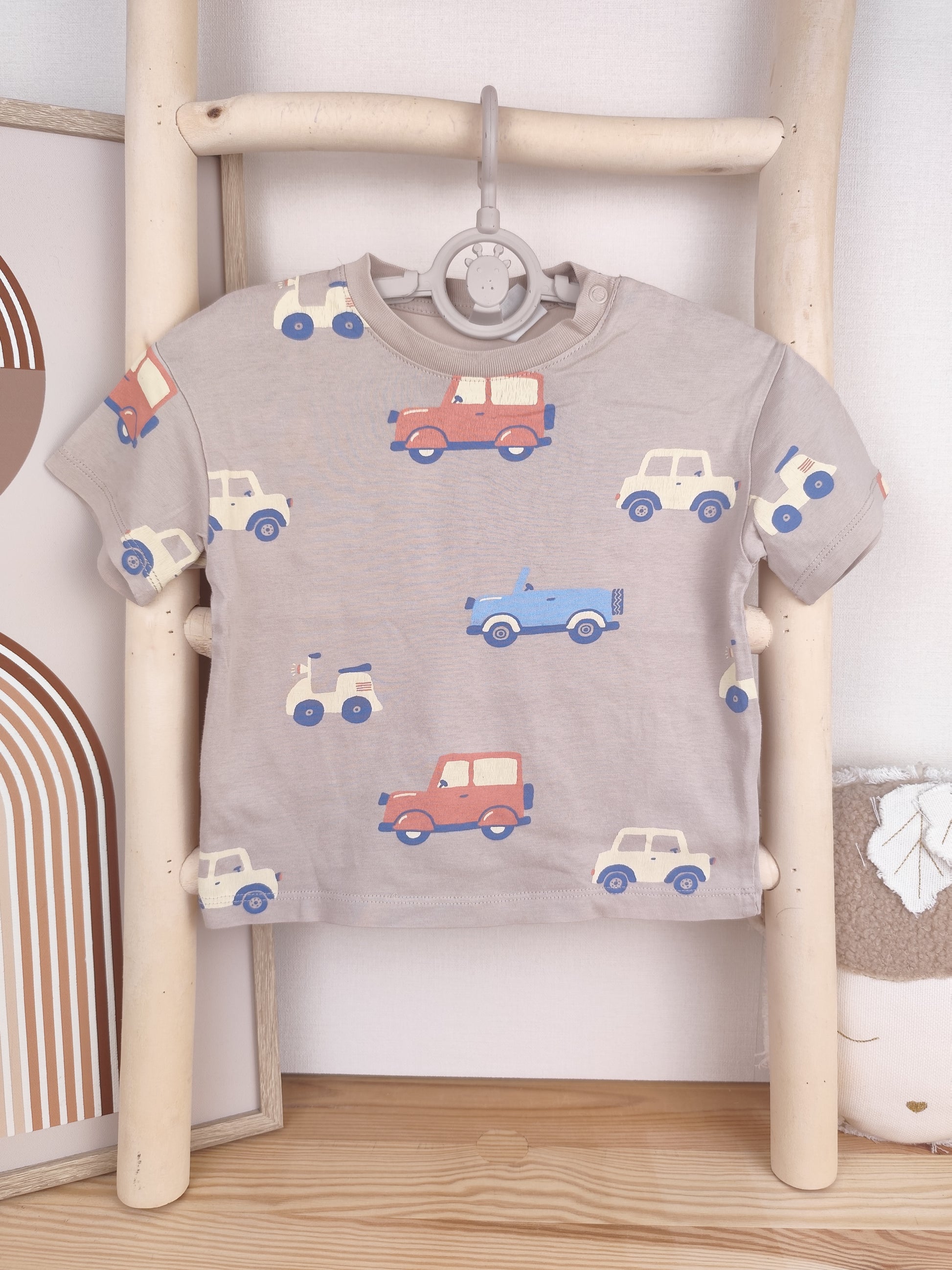 H&M T-Shirt - Autos - Größe 80 (B-Ware)