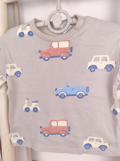 H&M T-Shirt - Autos - Größe 80 (B-Ware)