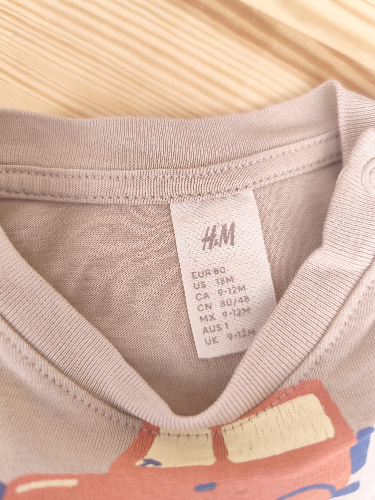 H&M T-Shirt - Autos - Größe 80 (B-Ware)