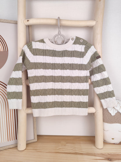 Topomini Pullover - gestreift - Größe 80