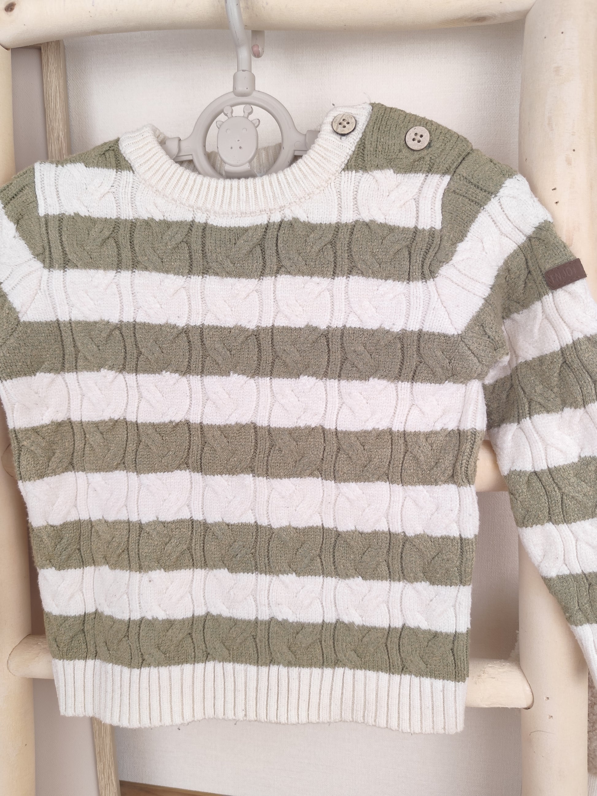 Topomini Pullover - gestreift - Größe 80