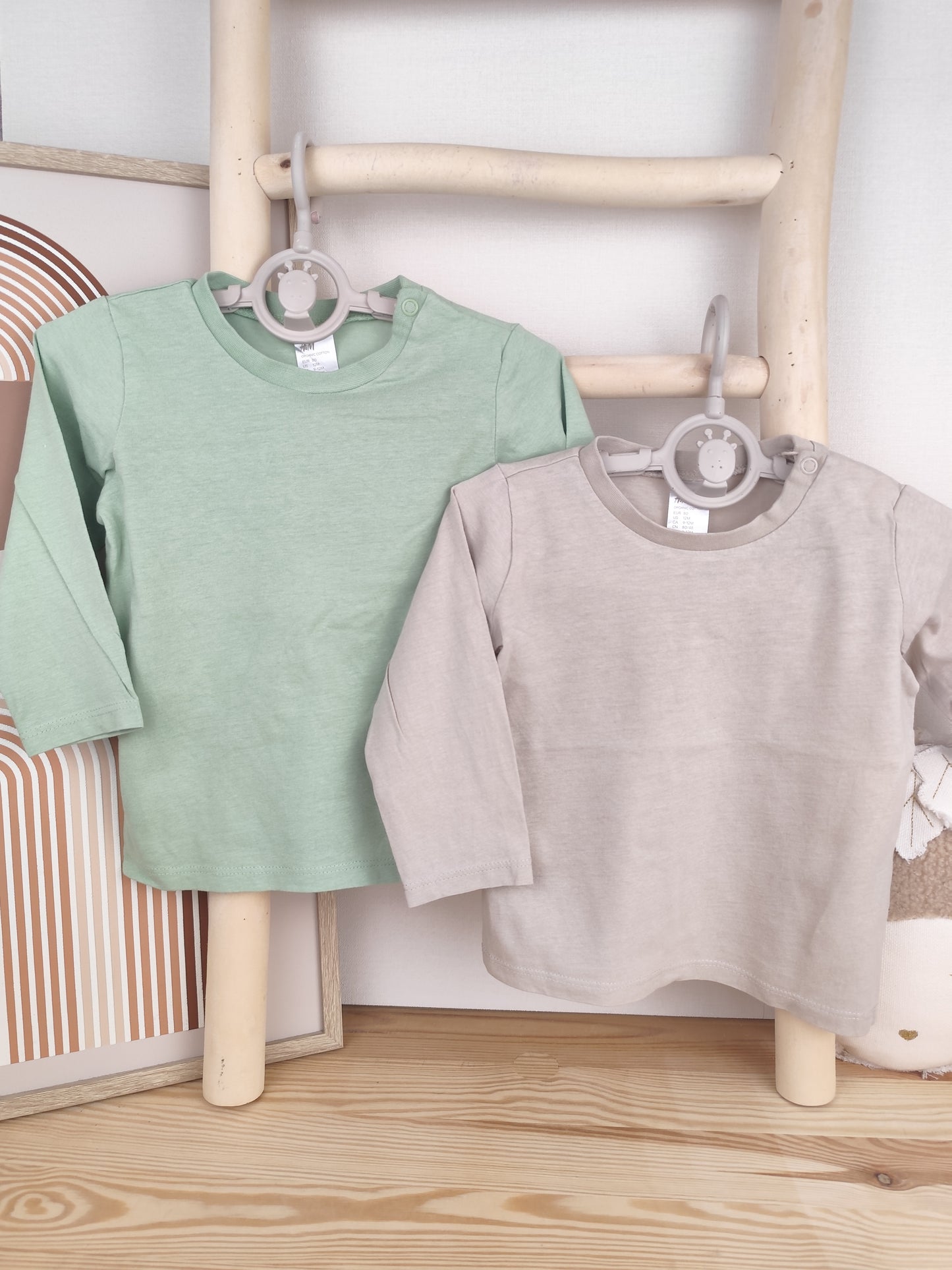 H&M 2 Langarmshirts - Größe 80