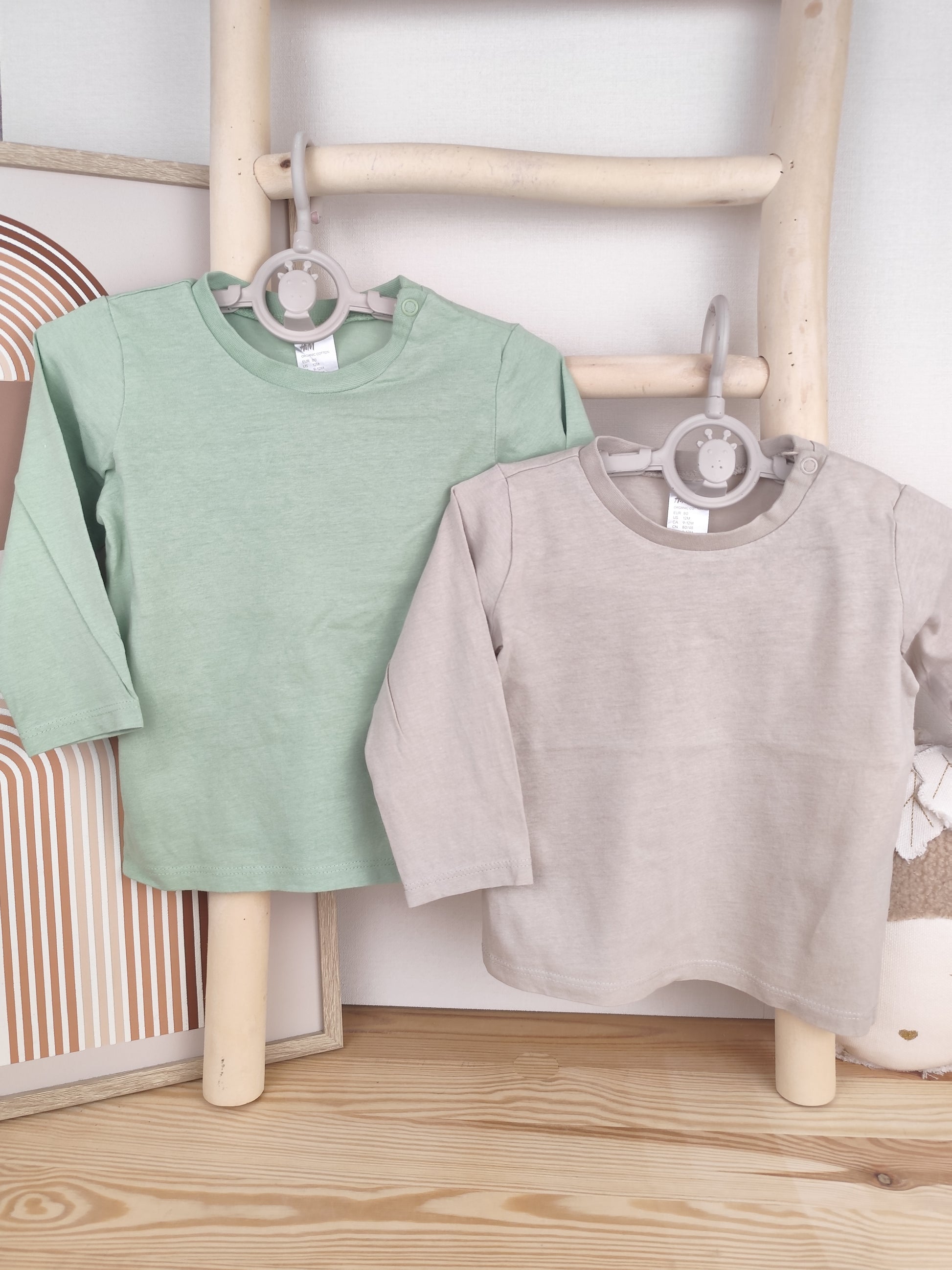 H&M 2 Langarmshirts - Größe 80