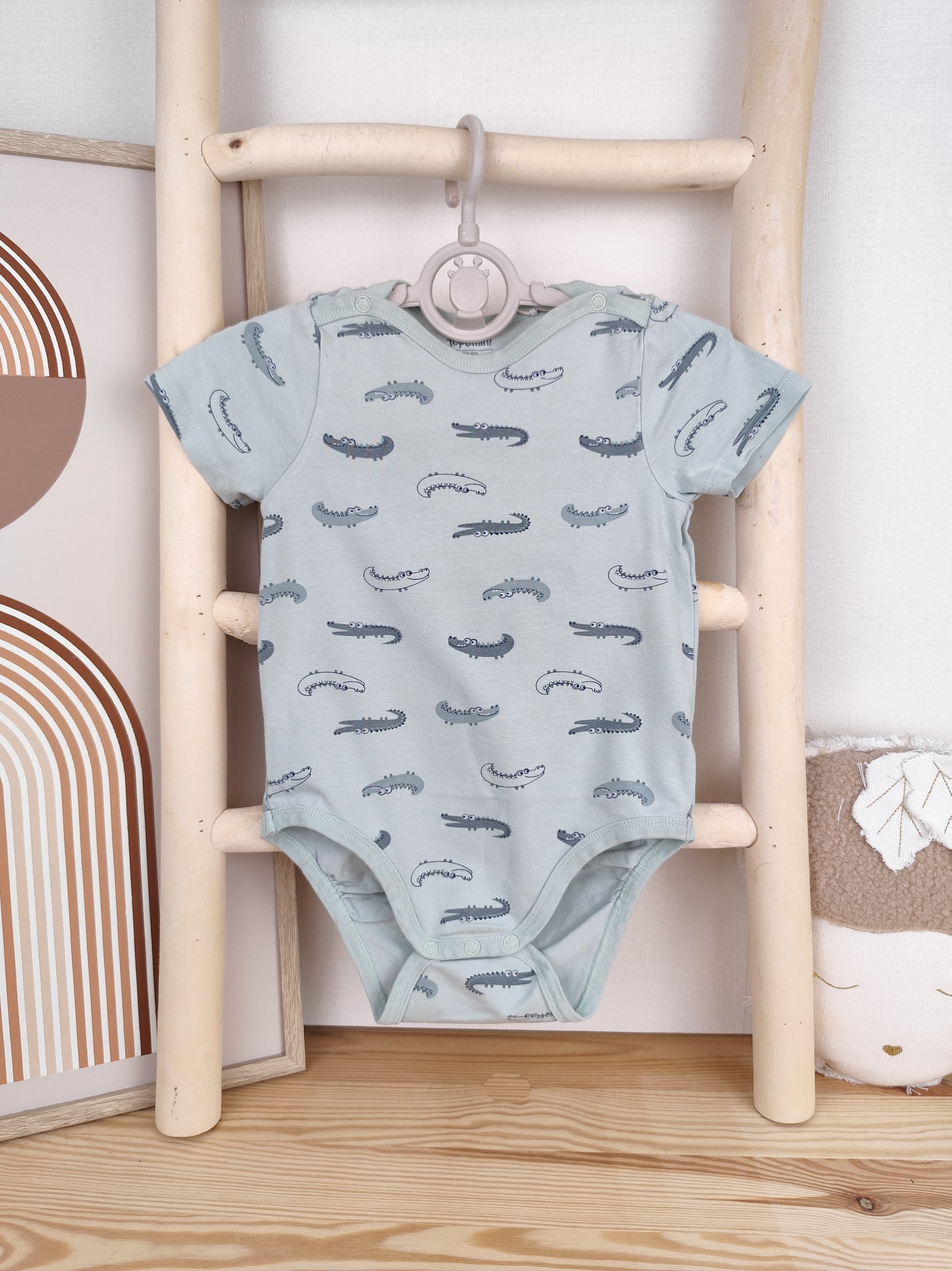 Topomini Body - kurzarm - Krokodil - Größe 86/92