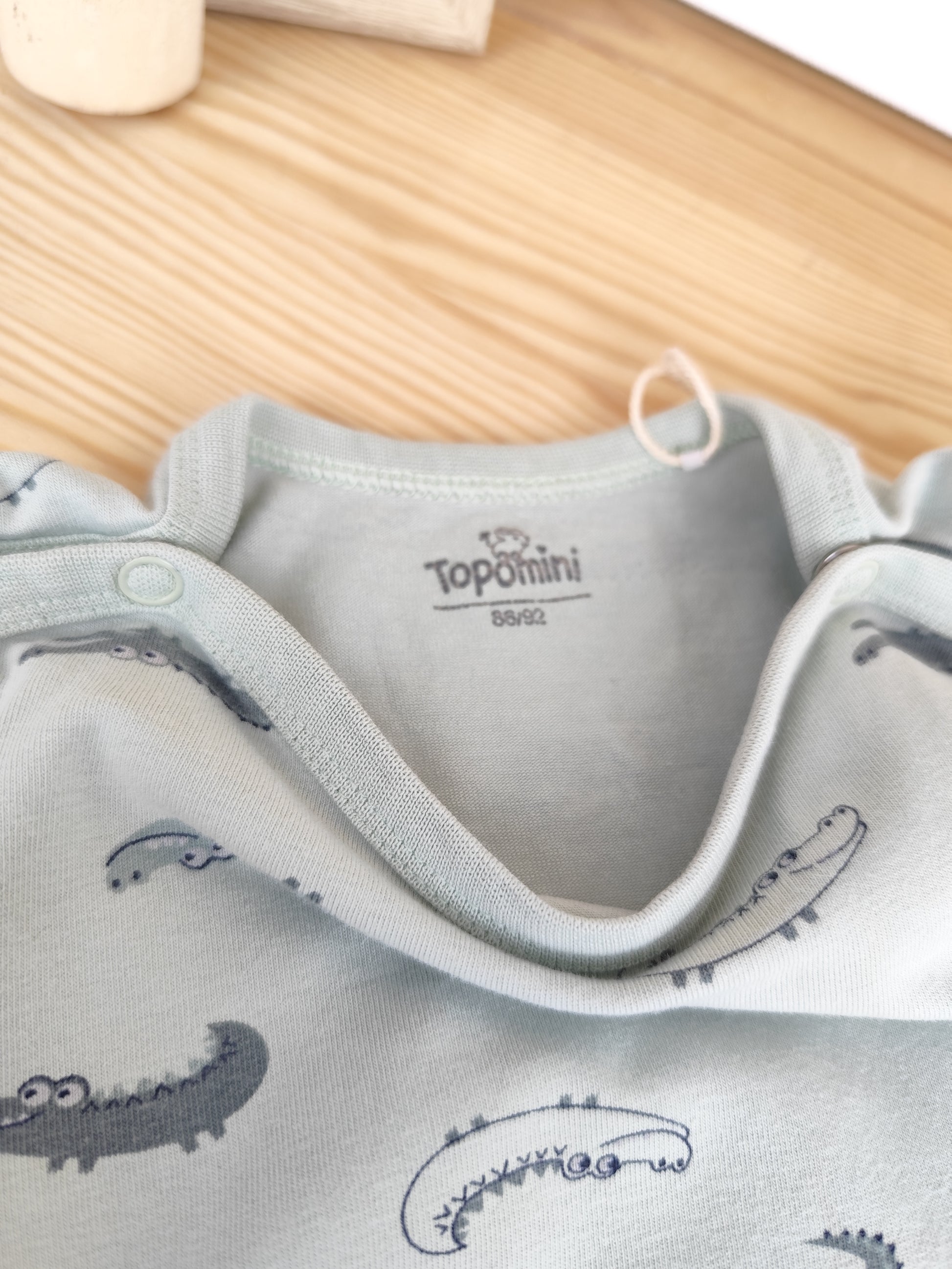 Topomini Body - kurzarm - Krokodil - Größe 86/92