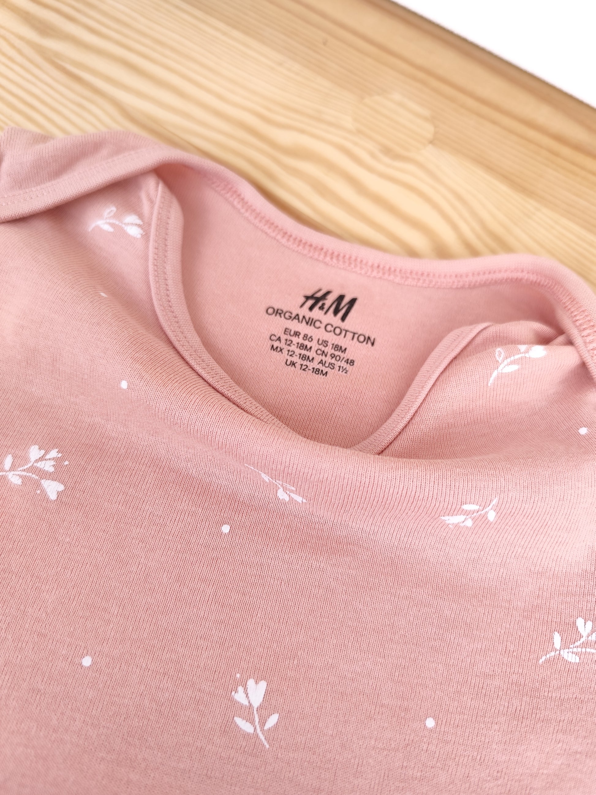 H&M Body - Blumen - Größe 86