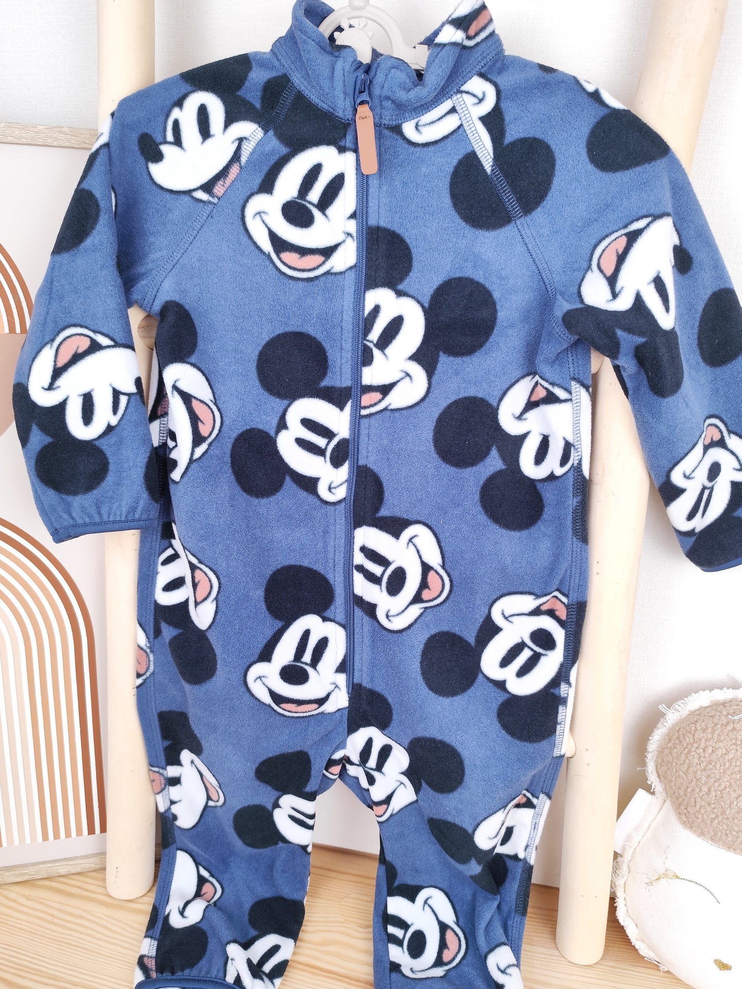 H&M Fleeceoverall - Mickey Mouse - Größe 86