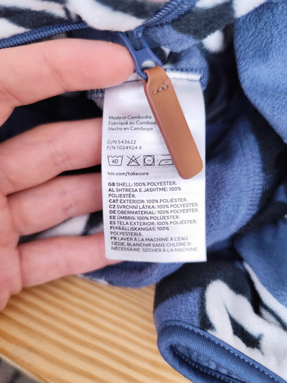 H&M Fleeceoverall - Mickey Mouse - Größe 86