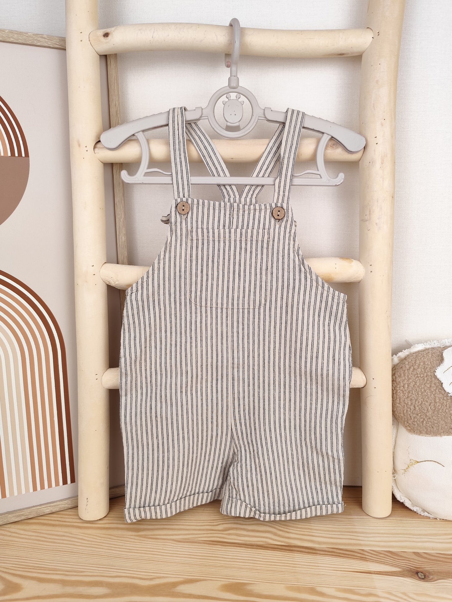 Staccato Latzhose - gestreift - Größe 86