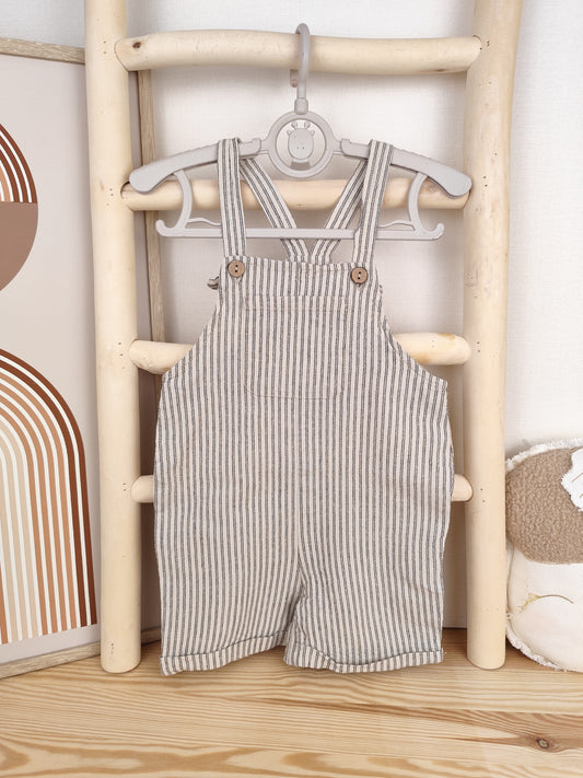 Staccato Latzhose - gestreift - Größe 86