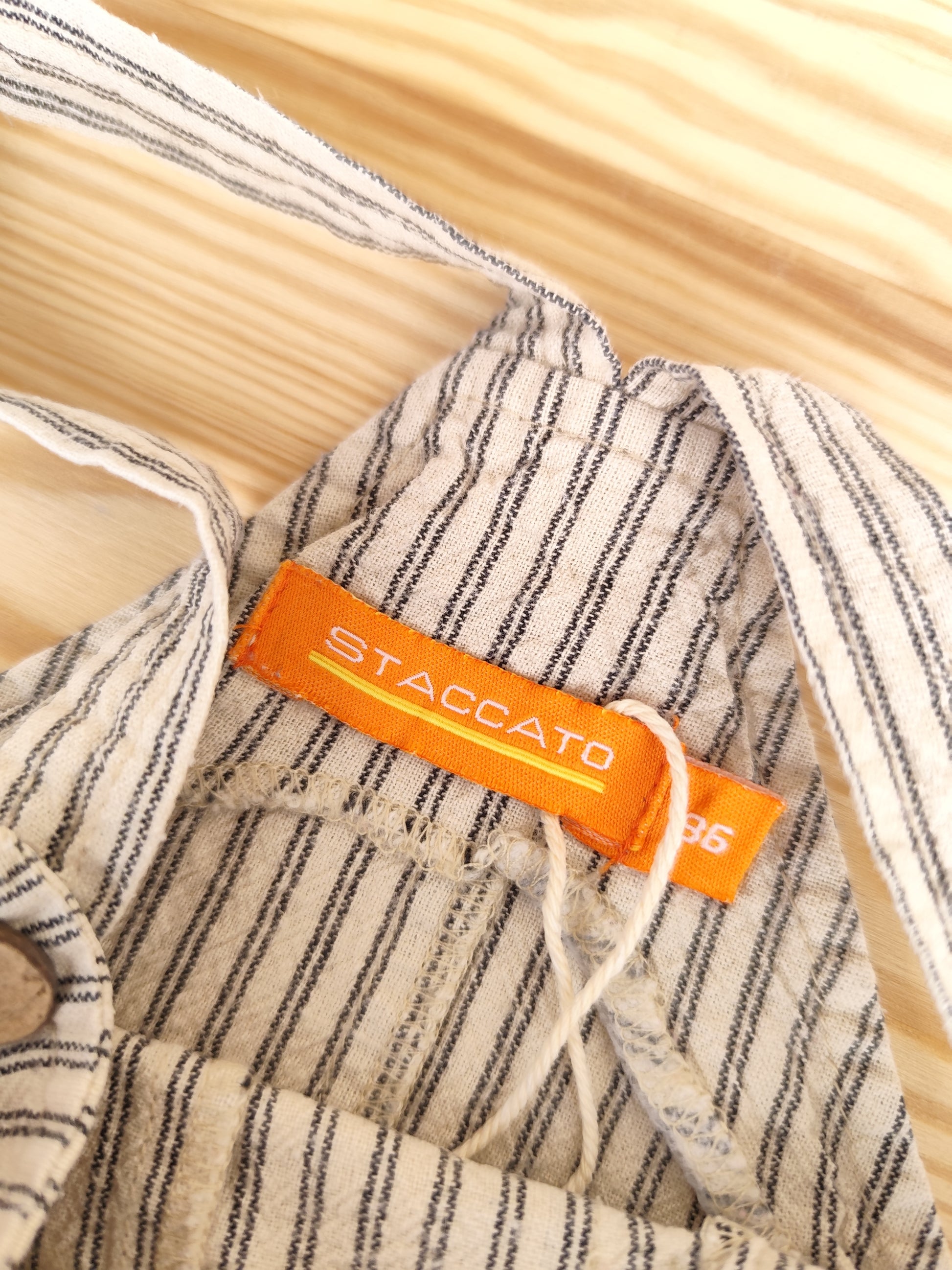 Staccato Latzhose - gestreift - Größe 86