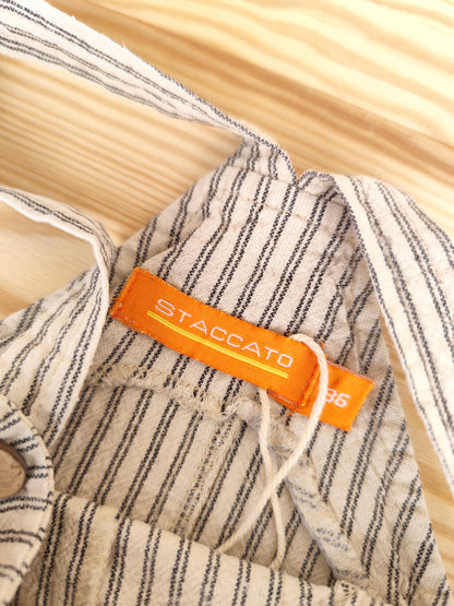 Staccato Latzhose - gestreift - Größe 86