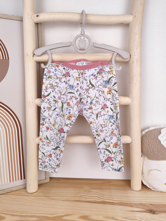 Zara Leggings - Blumen - Größe 86