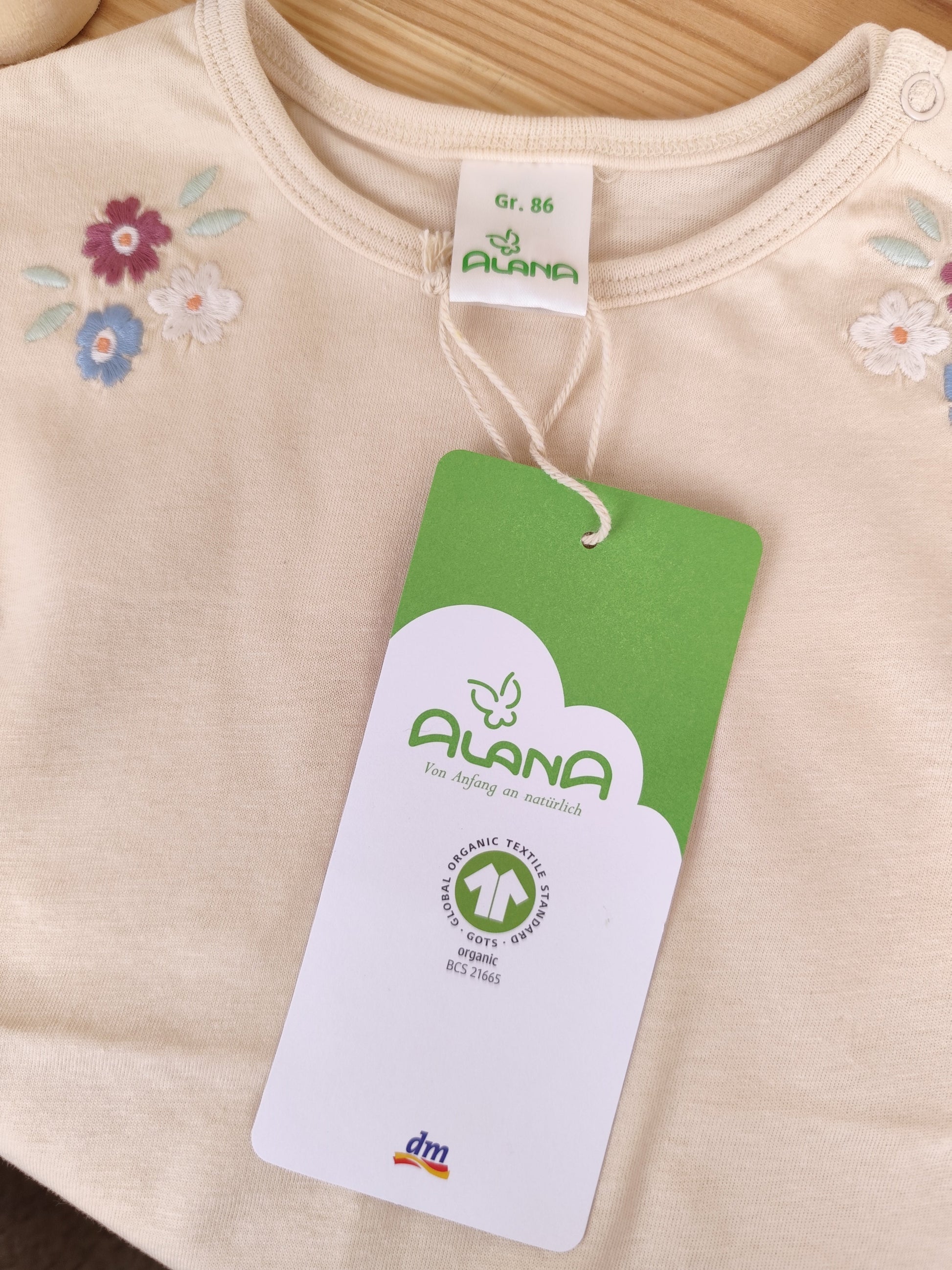 Alana T-Shirt - Blumen - Größe 86