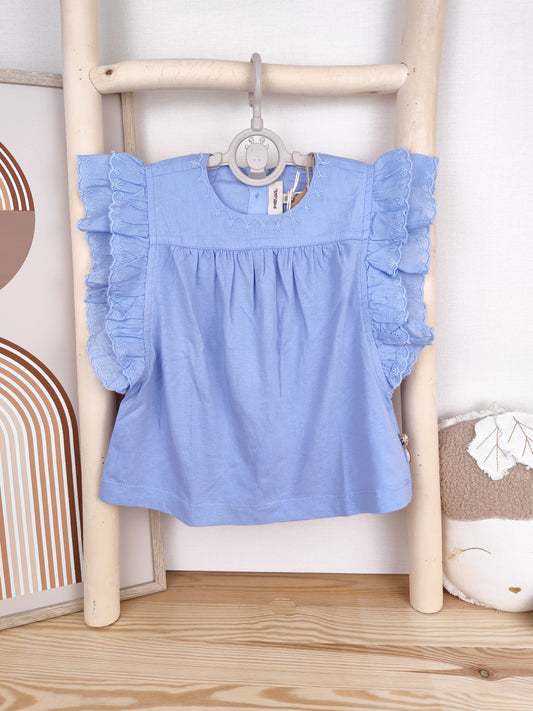 POMPdeLUX Shirt - Rüschen - Größe 86/62