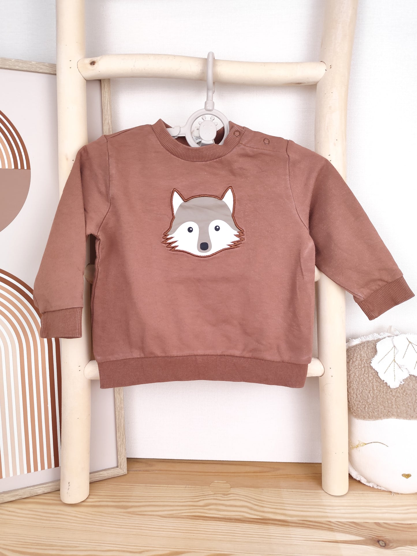 Alana Pullover - Waschbär - Größe 80