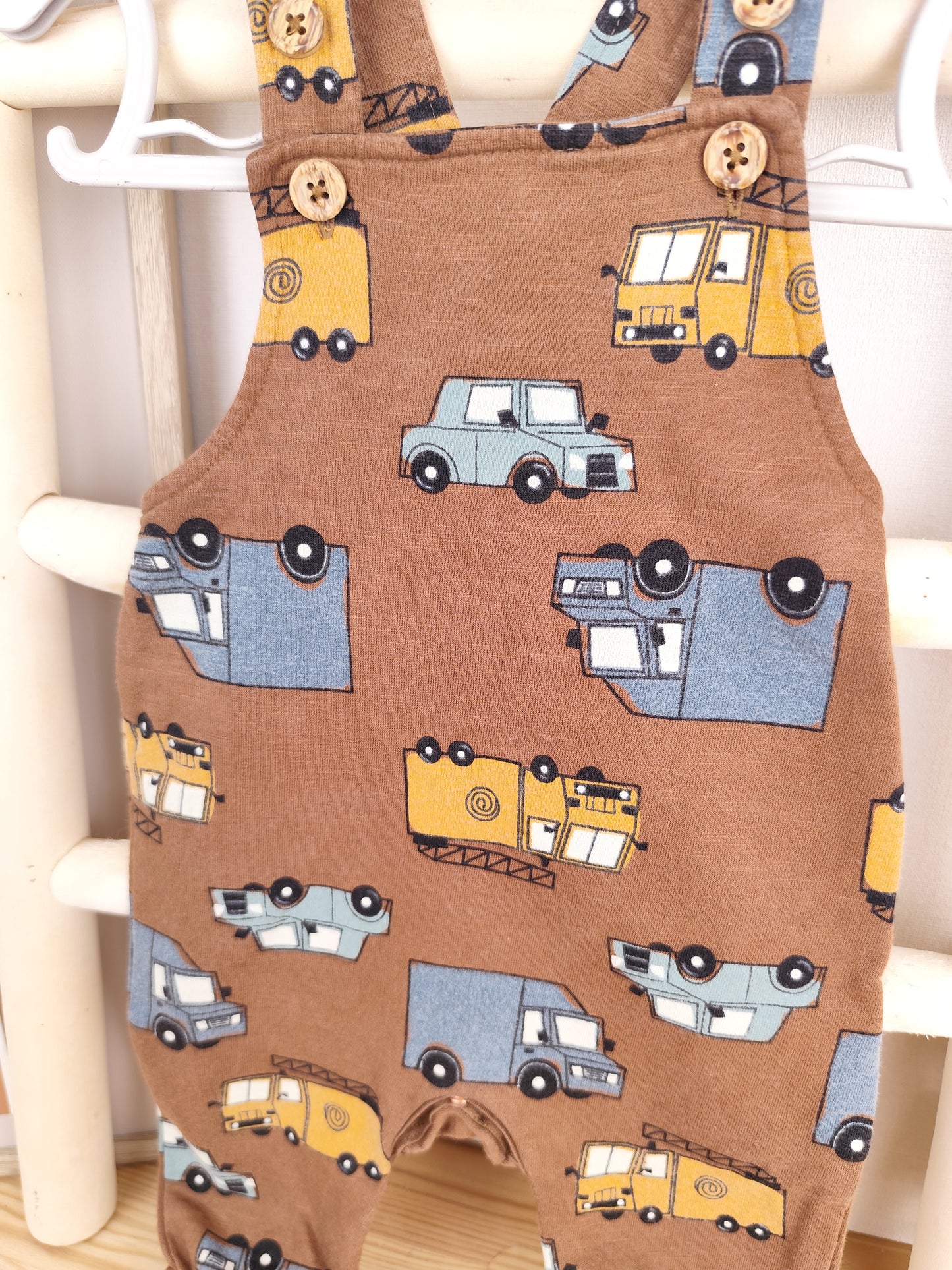 Topomini Latzhose - Fahrzeuge - Größe 62