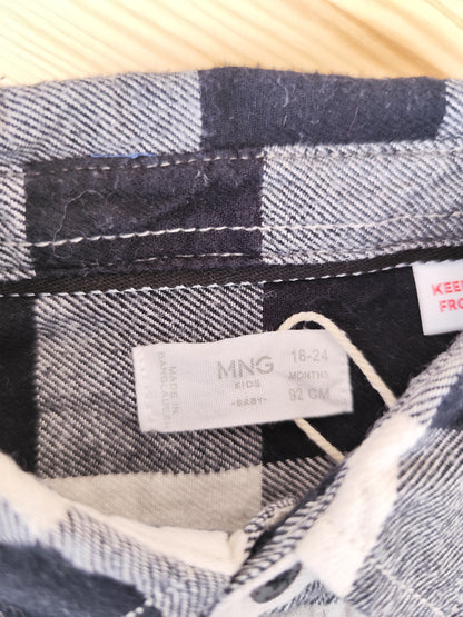 Mango Hemd - kariert - Größe 92