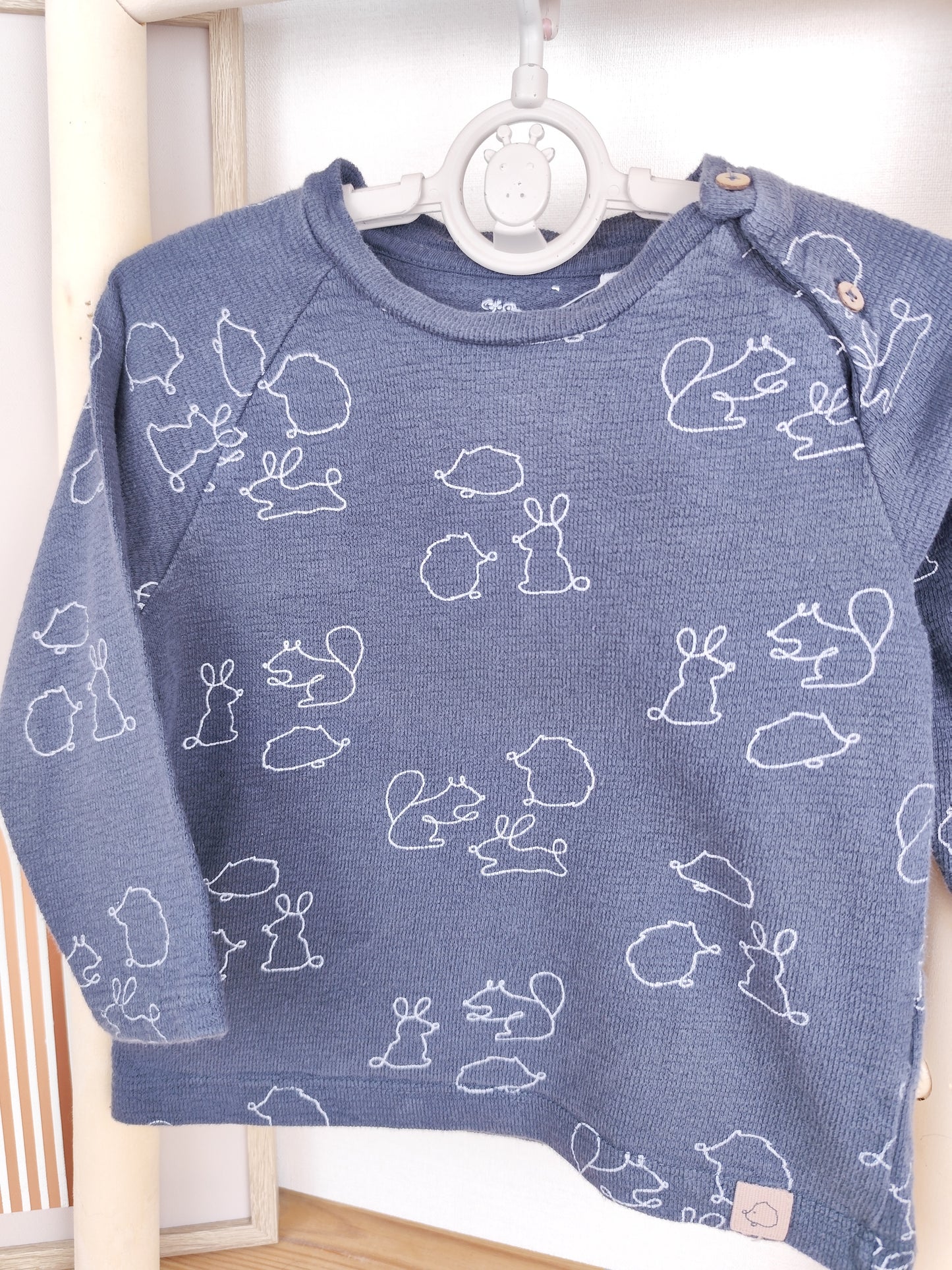 Topomini Pullover - Tiermotiv - Größe 92