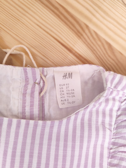 H&M Tunika - gestreift - Größe 92