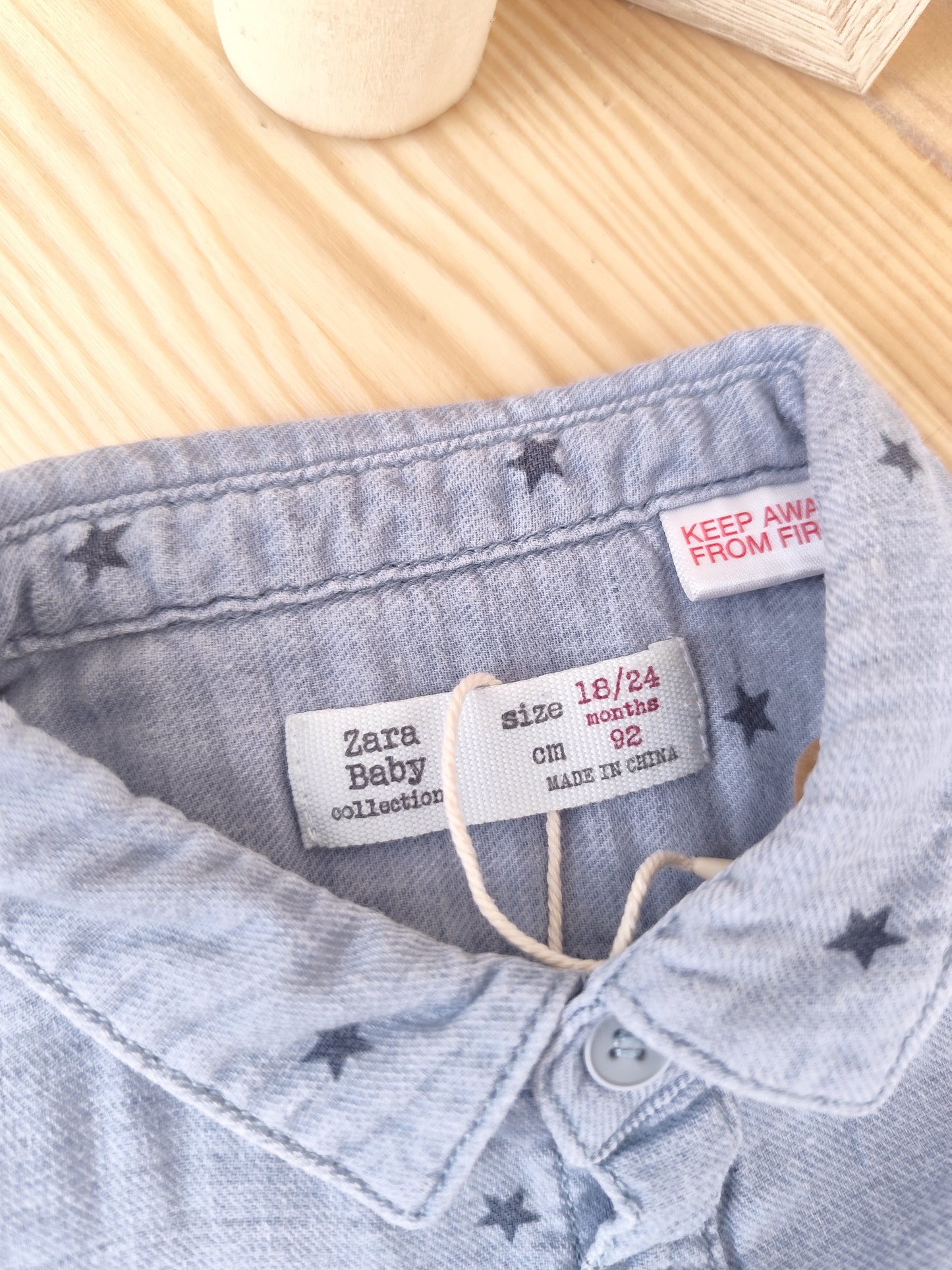 Zara Hemd - Sterne - Größe 92