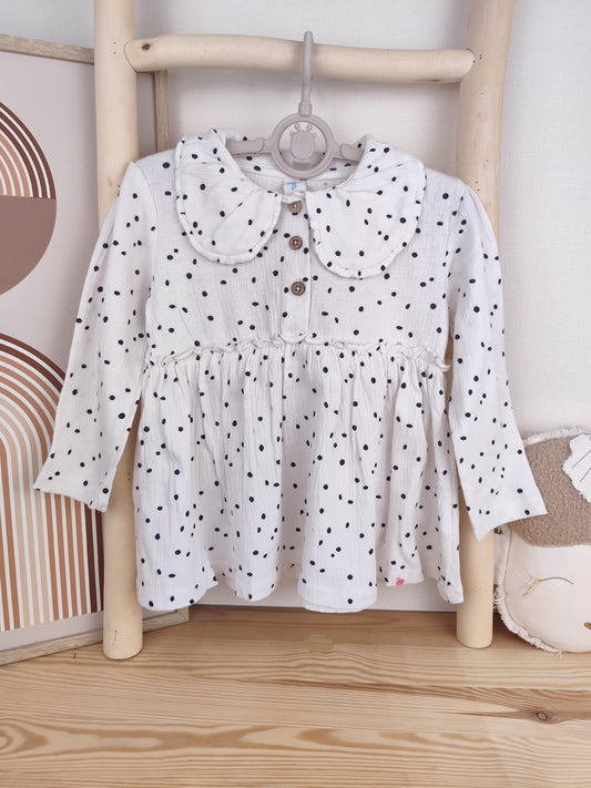 Topomini Kleid - Punkte - Größe 92