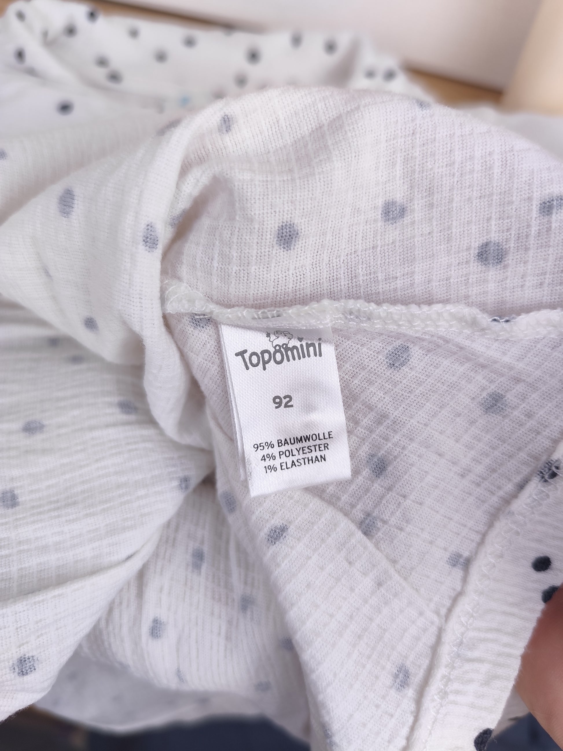 Topomini Kleid - Punkte - Größe 92