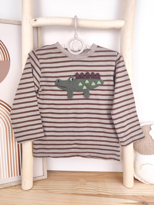 Next Langarmshirt - Krokodil - Größe 92
