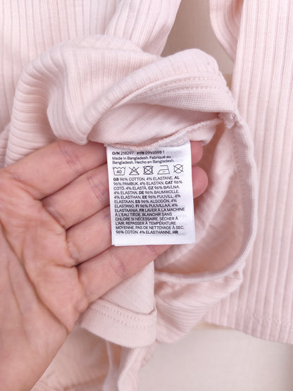 H&M 2 Bodys - gerippt - Größe 92