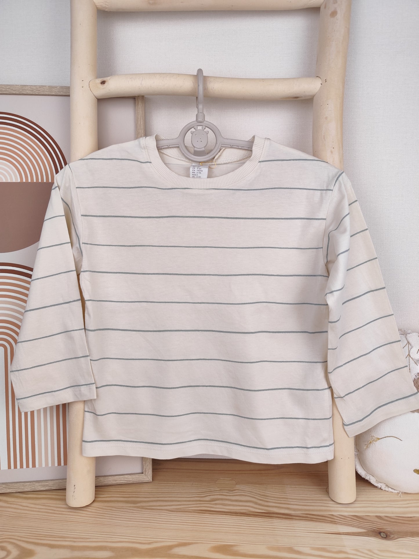 H&M Langarmshirt - gestreift - Größe 104