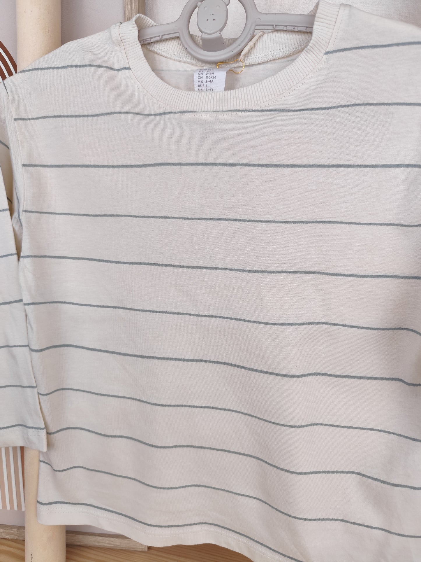 H&M Langarmshirt - gestreift - Größe 104
